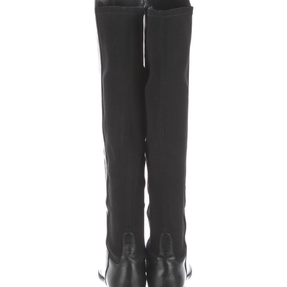 7.5 Stuart Weitzman Leather Knee-High Riding Boots - Picture 4 of 7